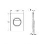 Grohe Cosmopolitan 37601A00 przycisk spłukujący do wc czarny zdj.2