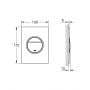 Grohe Nova Cosmopolitan S 37601GN0 przycisk spłukujący do wc złoty zdj.2