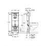 Grohe Rapid SL 38713001 stelaż podtynkowy do miski wc wiszącej zdj.2