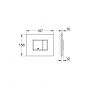 Grohe Skate 38732A00 przycisk spłukujący do wc hard graphite zdj.3