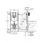 Grohe Rapid SL 38840000 stelaż podtynkowy do miski wc wiszącej zdj.2