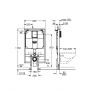 Grohe Rapid SL 38994000 stelaż podtynkowy do miski wc wiszącej zdj.2