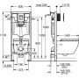 Grohe Solido 39941000 stelaż podtynkowy z przyciskiem spłukującym do miski wc wiszącej zdj.2