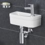 Grohe Euro Ceramic 39327000 umywalka 37x18 cm półokrągła ścienna biała zdj.4