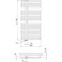 P.M.H. Kronos KR2W grzejnik łazienkowy 118.2x60 cm biały zdj.2
