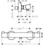 Hansgrohe Ecostat 13116700 bateria prysznicowa ścienna termostatyczna biała zdj.2