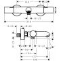 Hansgrohe Ecostat Fine 13325000 bateria wannowo-prysznicowa ścienna termostatyczna chrom zdj.2