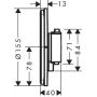 Hansgrohe ShowerSelect Comfort S bateria prysznicowa podtynkowa termostatyczna chrom 15553000 zdj.2