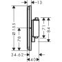 Hansgrohe ShowerSelect Comfort S 15556140 bateria wannowo-prysznicowa podtynkowa termostatyczna zdj.2