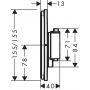 Hansgrohe ShowerSelect Comfort E 15571000 bateria prysznicowa podtynkowa termostatyczna chrom zdj.2