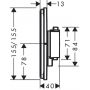 Hansgrohe ShowerSelect Comfort Q 15583670 bateria wannowo-prysznicowa podtynkowa podtynkowa czarny zdj.2