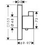 Hansgrohe ShowerSelect 15760340 bateria prysznicowa podtynkowa termostatyczna czarna zdj.2