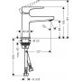 Hansgrohe Metropol 32500700 bateria umywalkowa stojąca biała zdj.2