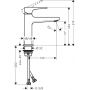 Hansgrohe Metropol 32507700 bateria umywalkowa stojąca biała zdj.2