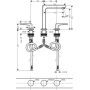 Hansgrohe Metropol 32515340 bateria umywalkowa stojąca czarna zdj.2