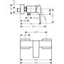Hansgrohe Metropol 32560340 bateria prysznicowa ścienna zdj.2