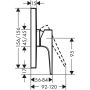 Hansgrohe Metropol 32565340 bateria prysznicowa podtynkowa zdj.2