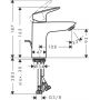 Hansgrohe Logis bateria umywalkowa stojąca czarny mat 71100670 zdj.2