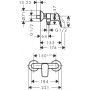 Hansgrohe Logis bateria prysznicowa ścienna czarny mat 71601670 zdj.2