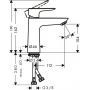 Hansgrohe Talis E 71714340 bateria umywalkowa stojąca czarna zdj.2