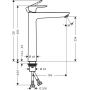 Hansgrohe Talis E 71717340 bateria umywalkowa stojąca czarna zdj.2