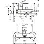 Hansgrohe Rebris S 72440670 bateria wannowo-prysznicowa ścienna czarna zdj.2
