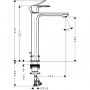 Hansgrohe Rebris S 72580670 bateria umywalkowa stojąca czarna zdj.2