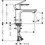 Hansgrohe Rebris E 72585670 bateria umywalkowa stojąca czarna zdj.2