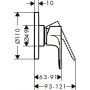 Hansgrohe Rebris S 72648670 bateria prysznicowa podtynkowa czarna zdj.2