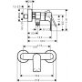 Hansgrohe Rebris E 72650670 bateria prysznicowa ścienna czarna zdj.2