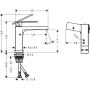 Hansgrohe Tecturis E 73012000 bateria umywalkowa stojąca chrom zdj.2
