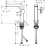 Hansgrohe Tecturis E 73040140 bateria umywalkowa stojąca zdj.2