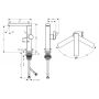 Hansgrohe Tecturis E 73060700 bateria umywalkowa stojąca biała zdj.2
