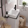 Hansgrohe Tecturis S 73301670 bateria umywalkowa stojąca czarna zdj.3