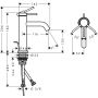 Hansgrohe Tecturis S 73310340 bateria umywalkowa stojąca czarna zdj.2