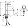 Hansgrohe Tecturis S 73311340 bateria umywalkowa stojąca czarna zdj.2