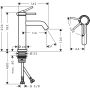Hansgrohe Tecturis S 73312340 bateria umywalkowa stojąca czarna zdj.2