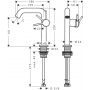 Hansgrohe Tecturis S 73340000 bateria umywalkowa stojąca chrom zdj.2
