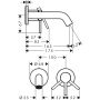 Hansgrohe Tecturis S 73350340 bateria umywalkowa podtynkowa czarna zdj.2