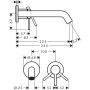 Hansgrohe Tecturis S 73351670 bateria umywalkowa podtynkowa czarna zdj.2
