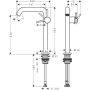 Hansgrohe Tecturis S 73372340 bateria umywalkowa stojąca czarna zdj.2