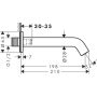 Hansgrohe Tecturis S 73411340 wylewka do baterii wannowej czarna zdj.2