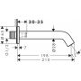 Hansgrohe Tecturis S 73411700 wylewka do baterii wannowej biała zdj.2