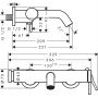 Hansgrohe Tecturis S 73422670 bateria wannowo-prysznicowa ścienna czarna zdj.2