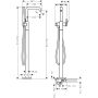 Hansgrohe Tecturis S 73440340 bateria wannowo-prysznicowa wolnostojąca czarna zdj.2