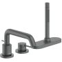 Hansgrohe Tecturis S 73447340 bateria wannowo-prysznicowa nawannowa czarna zdj.1