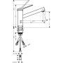 Hansgrohe Zesis M33 74806670 bateria kuchenna stojąca czarna zdj.2