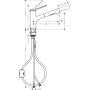 Hansgrohe Zesis M33 74820800 bateria kuchenna stojąca stal zdj.2