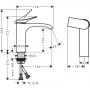 Hansgrohe Vivenis 75024700 bateria umywalkowa stojąca biała zdj.2