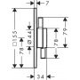 Hansgrohe DuoTurn 75414670 bateria wannowo-prysznicowa podtynkowa czarny zdj.2